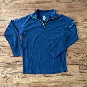 Men’s Helly Hansen 1/4 zip lightweight pullover.